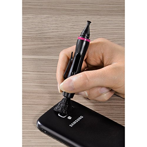 Hama Reinigungsstift f&uuml;r Okulare und Smartphone-Kameras, 9 cm lang, Lenspen MicroPro II, Lila/Schwarz