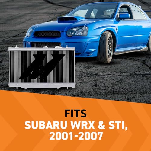 Mishimoto MMRAD-WRX-01 Performance Aluminum Radiator, Compatible with Subaru WRX - STI, 2001-2007, Silver - Image 3