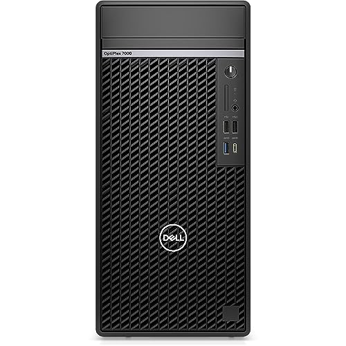 Image of Dell OptiPlex 7000 Tower Business Desktop Computer, 12th Gen Intel 12-Core i7-12700 to 4.9GHz, 16GB DDR5 RAM, 1TB PCIe SSD, WiFi 6, Bluetooth, Ethernet, Keyboard and Mouse, Windows 11 Pro