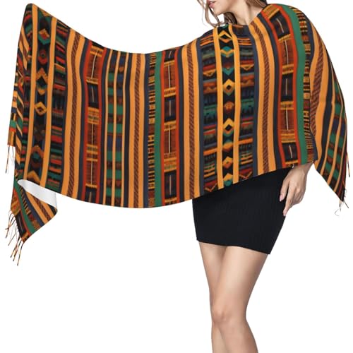 African Weaving Print Fringed Scarf Lightweight Women'S Fashion Scarf Soft Wrap Shawl Tassel Scarf Gift3