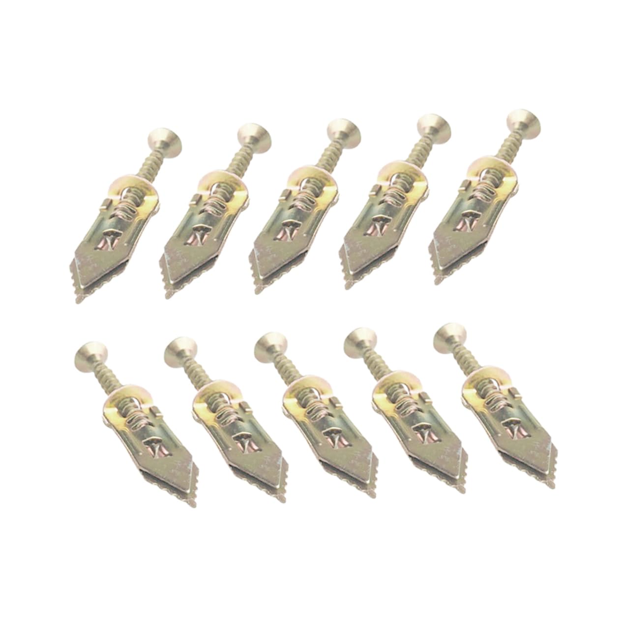 KICHOUSE Self-Drilling Expansion Screws for Drywall Wall Repair Kit Metal Anchors Easy Install