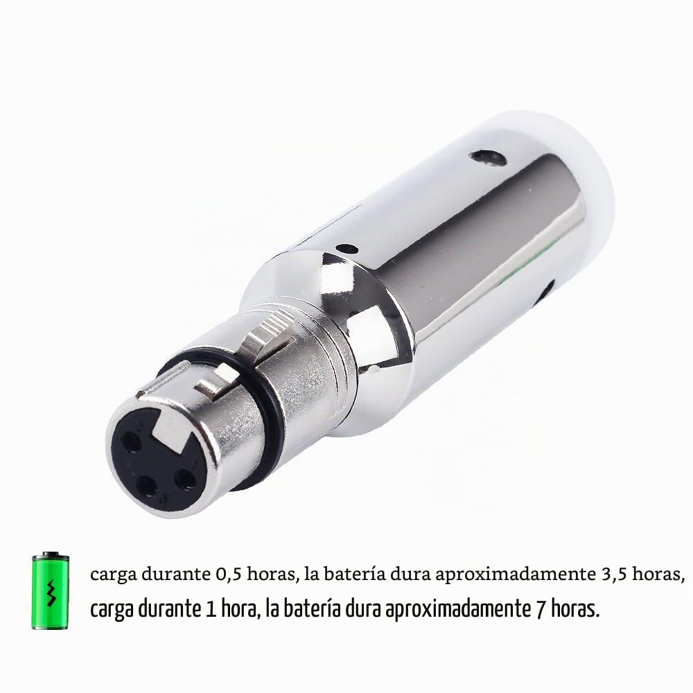 CHINLY DMX512 2,4G ISM 1pcs Receptor Inalámbrico Batería Integrada Recargable Para LED DJ Stage Bar Party Light
