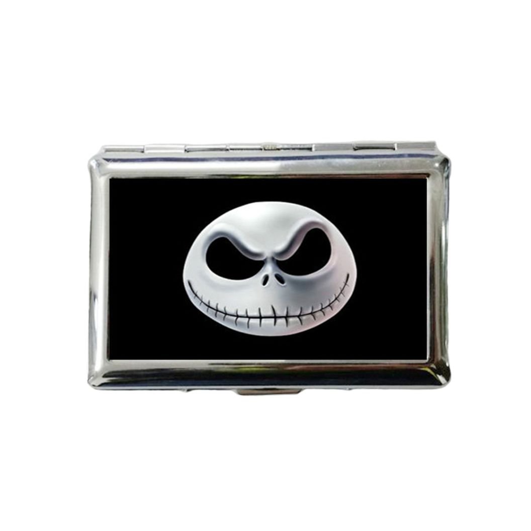 nightmare before christmas cigarette case NIGHTMARE BEFORE CHRISTMAS Custom Style Classic Metallic Silver Color  Stainless Steel ID Cigarette Case Holder Credit Card RFID Protective  Security Wallet : Amazon.co.uk: Fashion