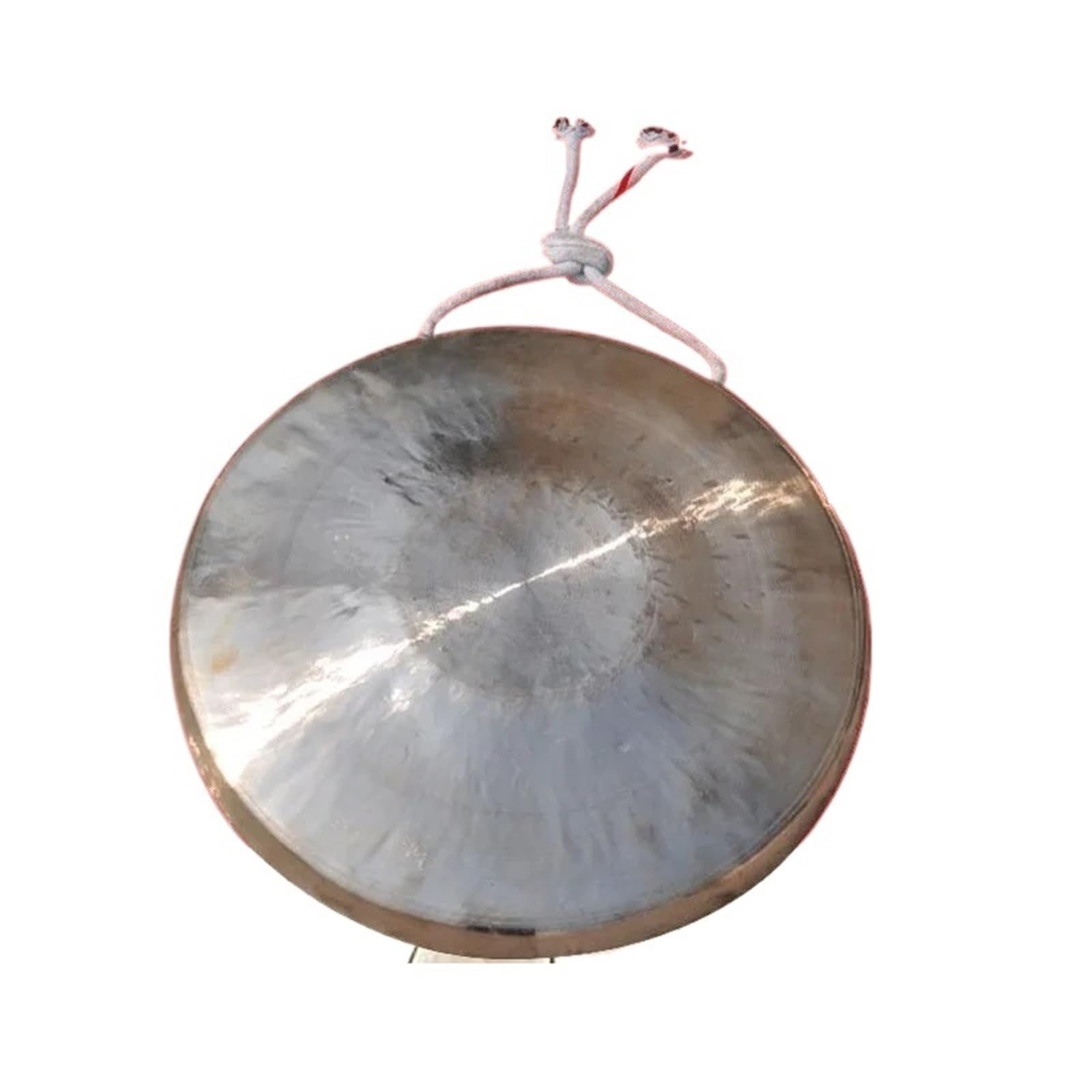 Gongs y platillos portátiles, Instrumento de percusión cobre platillo Gong mano for meditación, curación y relajación del sonido(28CM)