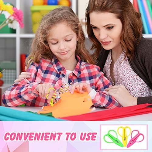 Mixweer 24 Pcs Mini Scissors Thread Tiny Colorful Travel Scissors 2.56 x 1.65 Inch Back to School Sewing Small Tool Embroidery Craft Clipper with Cover (Pink,Green,Yellow)