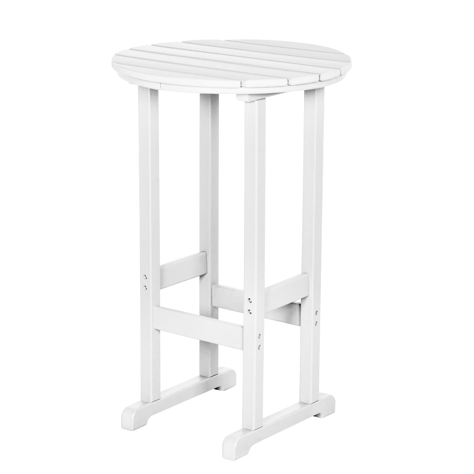 nalone 40" Outdoor Bar Table, All Weather HDPE Bar Height Patio Table Counter Round Patio Cocktail Bar Tables, Tall Bistro Pub Table for Deck, Porch,