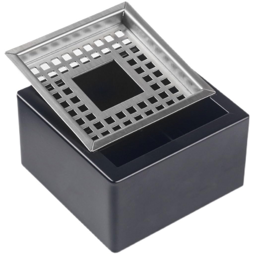 Gthtuhfd Ash Tray Large Square Ashtray Thickened Stainless Steel Creative Living Room Internet Cafe Bar Ashtray For Outside Patio