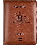 DEFWAY Passport Holder Travel Wallet - RFID Blocking Passport Cover for Men Women, Travel Accesso...