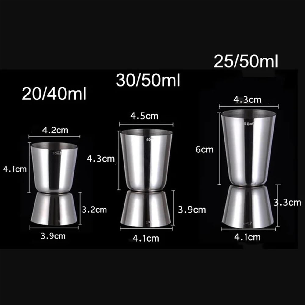 Jigger de Mesure de Cocktail en Acier Inoxydable, Tasse de Mesure d'alcool de Boisson à Double Jigger, for Le Style de Bar à la Maison(15X30ML Copper)