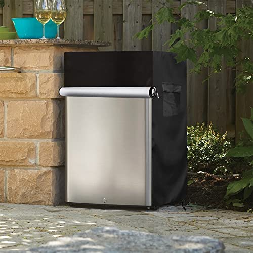 Image of Bitubi Upright Freezers Cover,Outdoor Refrigerator Cover,- Waterproof, Dustproof, Sun-Proof, 22 inch W x 23 inch D x 34 inch H. Suitable for most 3.0 Cubic Compact Mini Freezer on market (Black)