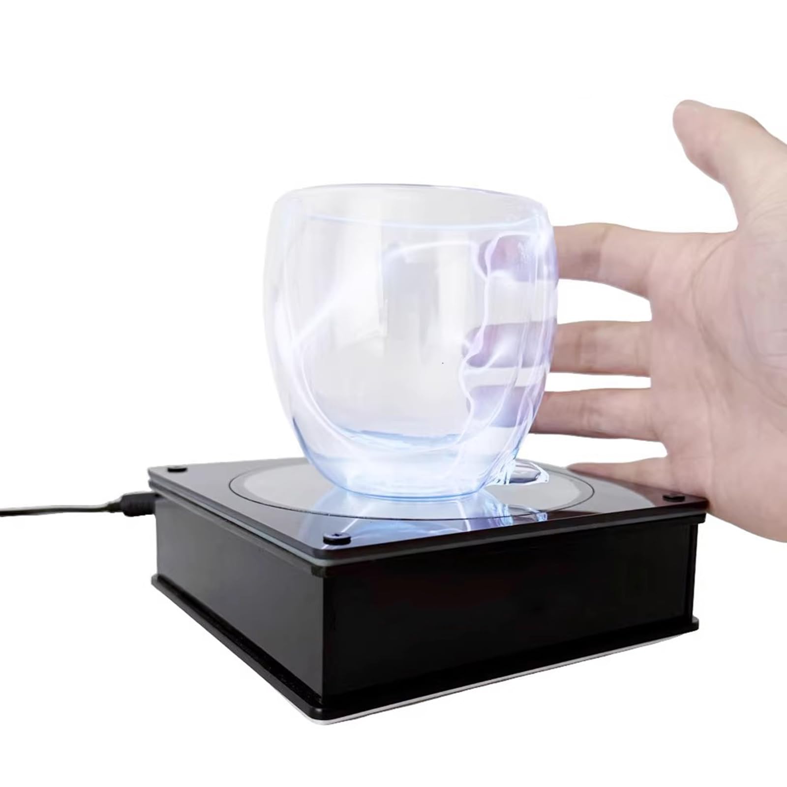 Lampada a Forma di Tazza al Plasma, Lampada Elettrica a Fulmini, Sensibile al Tocco, Alimentata Tramite USB, Illuminazione Scientifica E Didattica, per Bar, Club, Feste