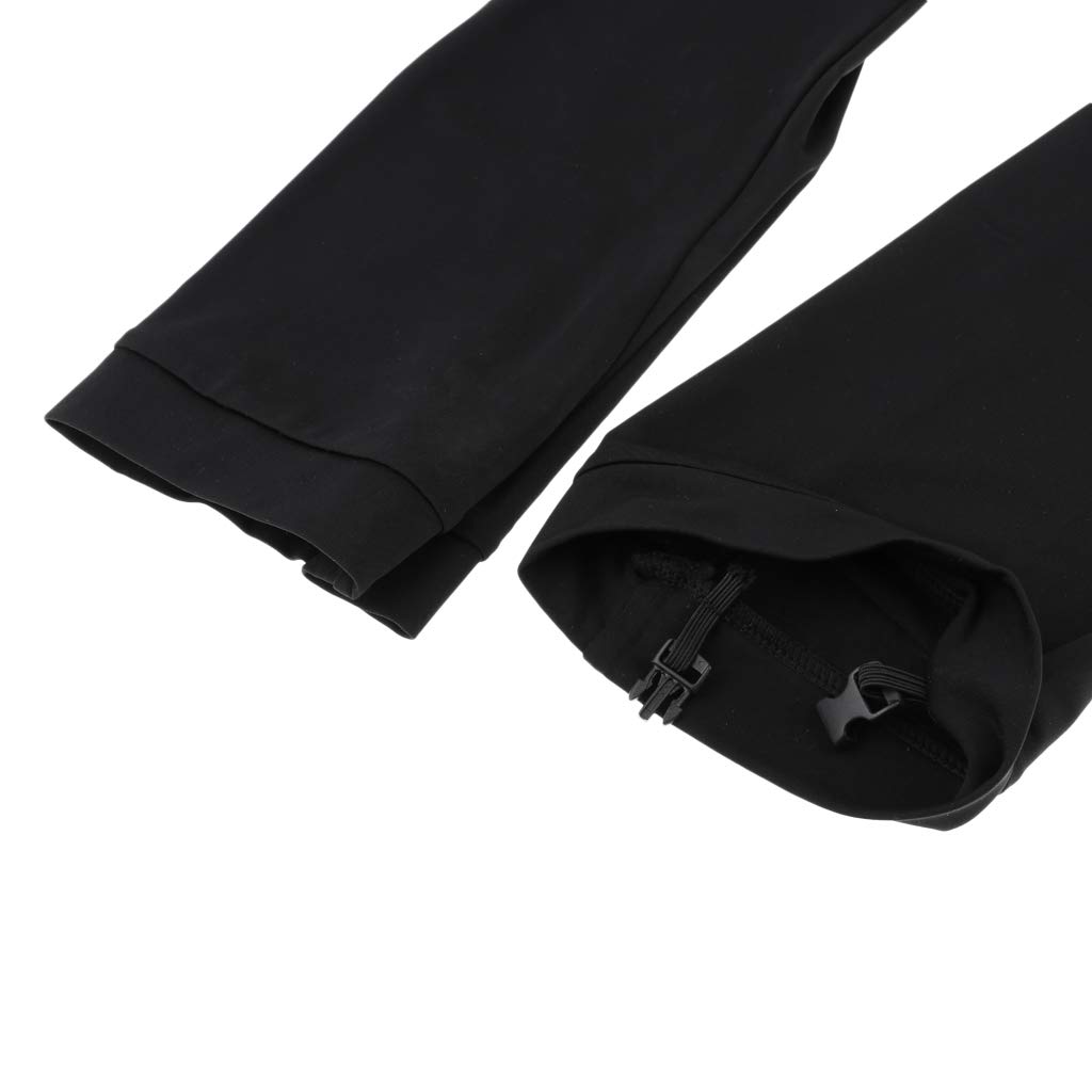perfeclan Ragazza Donna Pattinaggio Su Ghiaccio Pantaloni Calze Pattinaggio Artistico Pantaloni Abbigliamento Sportivo Nero - Nero, S