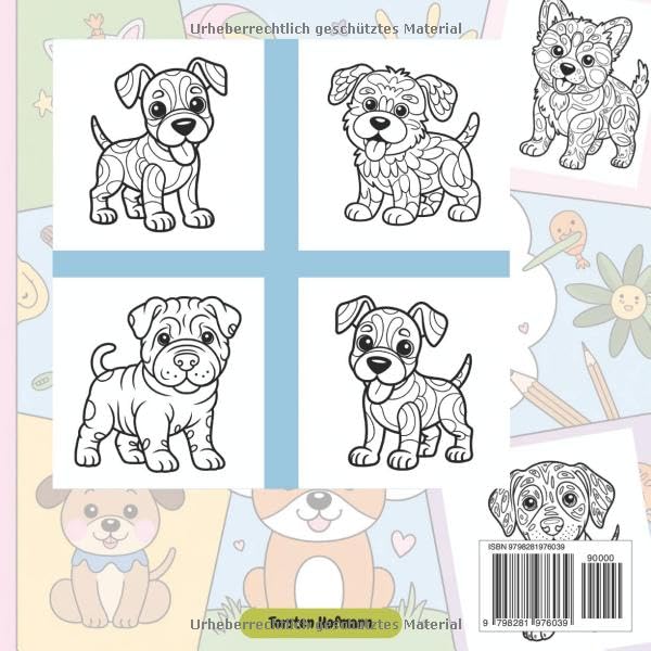 Süße Hundebaby Mandalas