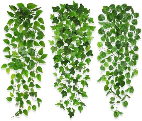Künstliche Hängepflanzen 2er Set - Efeu Girlande Für Innen Und Außen