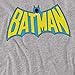 Popfunk Batman Vintage Logo in Color Unisex Adult T-Shirt - Athletic Heather - XX-Large