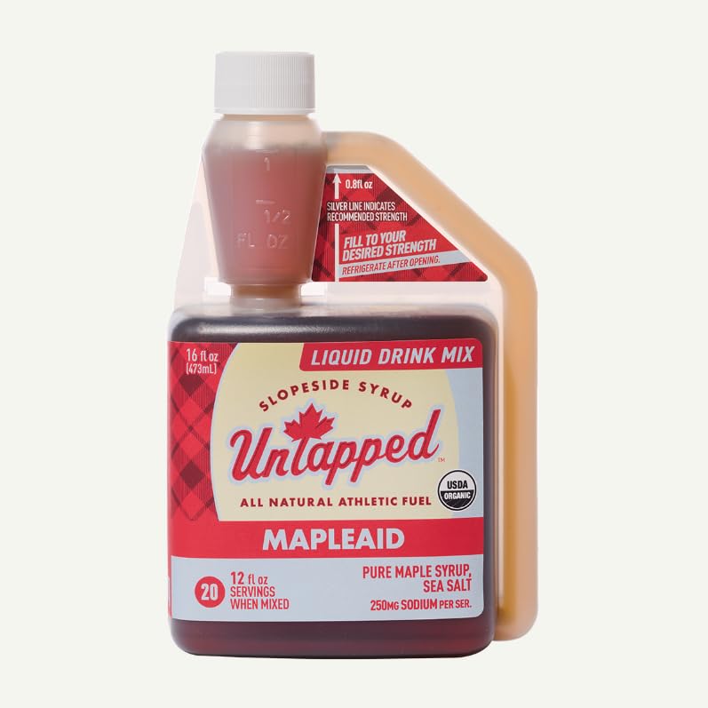 Mapleaid Bulk Bottle – 20 Servings | Organic Maple Syrup & Sea Salt | Natural Electrolyte Replenishment | Pure, Simple, Delicious | Ideal for Sustained Energy and Hydration