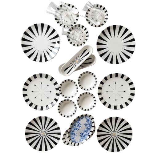 Kitchen Life Juego de desayuno de 32 piezas para 6 personas, serie Majesty New Bone China, vajilla de porcelana de alta calidad, de pared fina y elegante, con doble acristalamiento, apto para Kitchen Life Juego de desayuno de 32 piezas para 6 personas, serie Majesty New Bone China, vajilla de porcelana de alta calidad, de pared fina y elegante, con doble acristalamiento, apto para