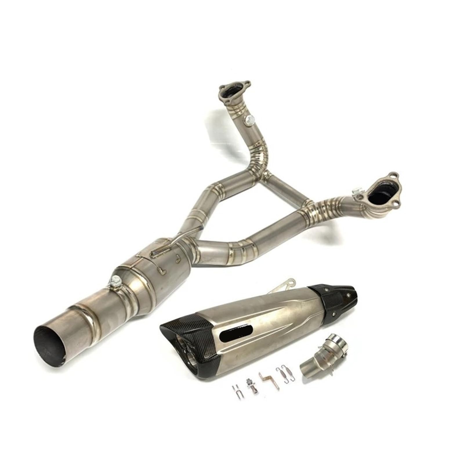 Titan-Motorradauspuffanlage Für R1250ADV, R1250RT, R1250RS, R1250R, R1250GS (Komplettanlage, Ab 2019), 51-mm-Endschalldämpfer(R1250GS-1)
