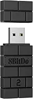 8BitDo Adaptador USB sem fio 2 para Switch/Switch 2, Windows PC, Mac e Raspberry Pi, compatível com controle Xbox Series X e S, controle Bluetooth Xbox One, Switch Pro e PS5 (preto)