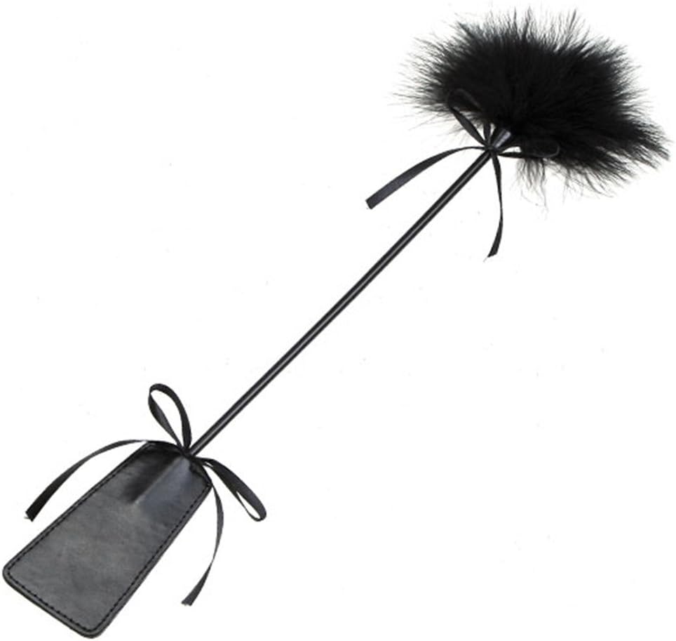 Feather Tickler and Leather Slapper Costume Accessory (Black)