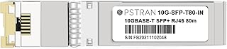 10GBASE-T SFP+ to RJ45 Copper Transceiver Module Compatible for Intel E10GSFPT80 Finisar Netgear AXM766 TP-Link D-Link 10G SFP+ 80m Cat6a/7
