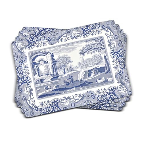 Spode Blue Italian Collection Placemats, 4-Piece Set – (15.7