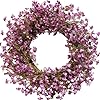   22-Inch-Purple-Forsythia-Flower-Front-Door-Wreath-Spring-Summer-Everyday-Indoor-Outdoor-Artificial-Flower-Wreath-Purple-Floral-for-Home-Decor