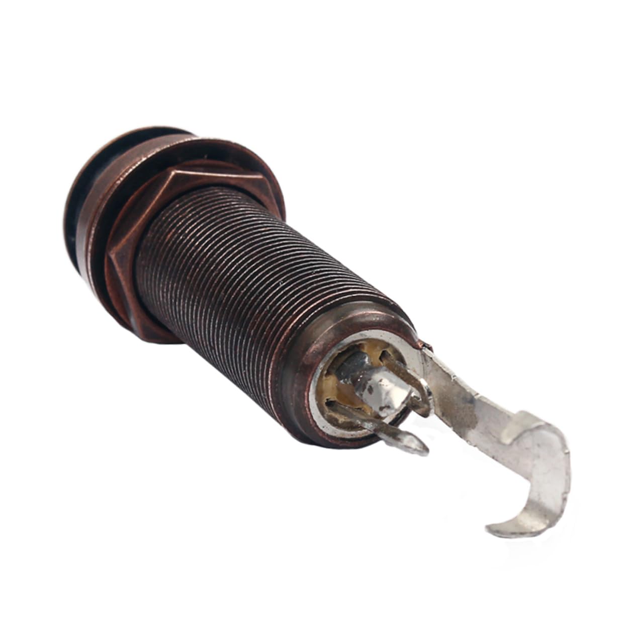 WHAMVOX Mono/stereo Applications Foot Socket Guitar Bass End Pin Plate Metal Construction 3 Prongs Premium Quality