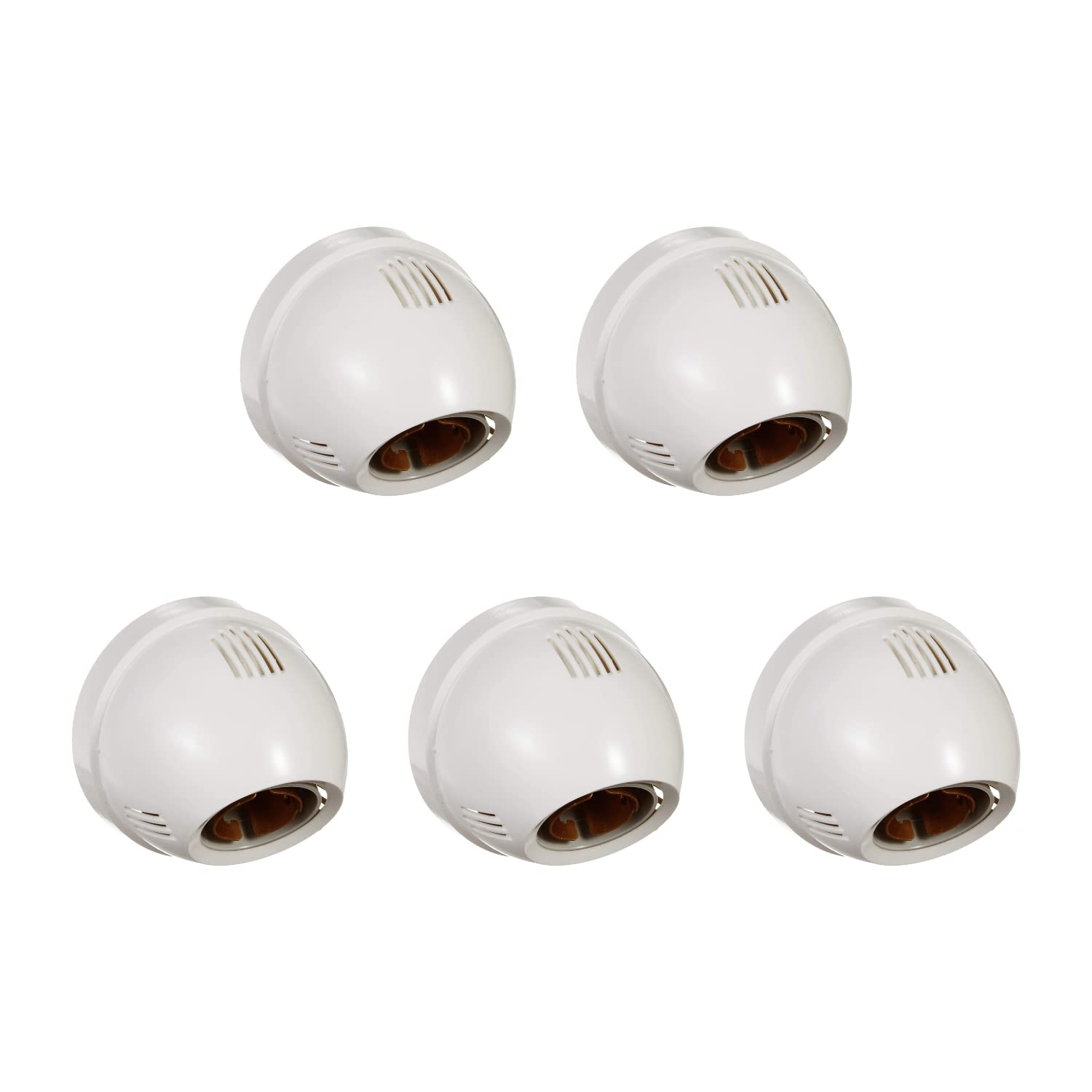 Anchor by Panasonic 6A Angle Lamp Holder fancy type 240V (White, Pack of 5)