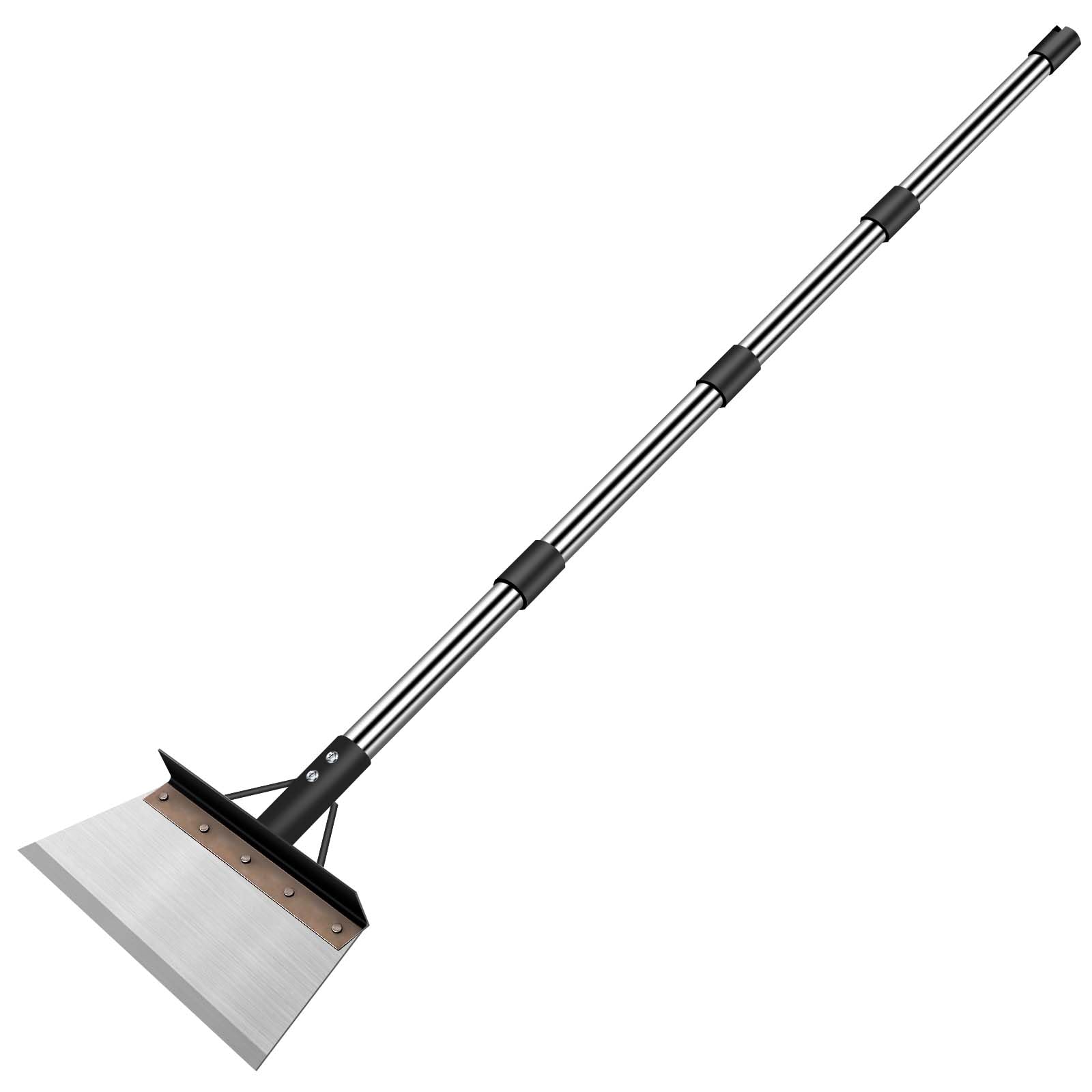 Ezkamfort Multifunctional Garden Cleaning Shovel, Garden Shovel with 59" adjustable handle, Gardening Scraper Shovel