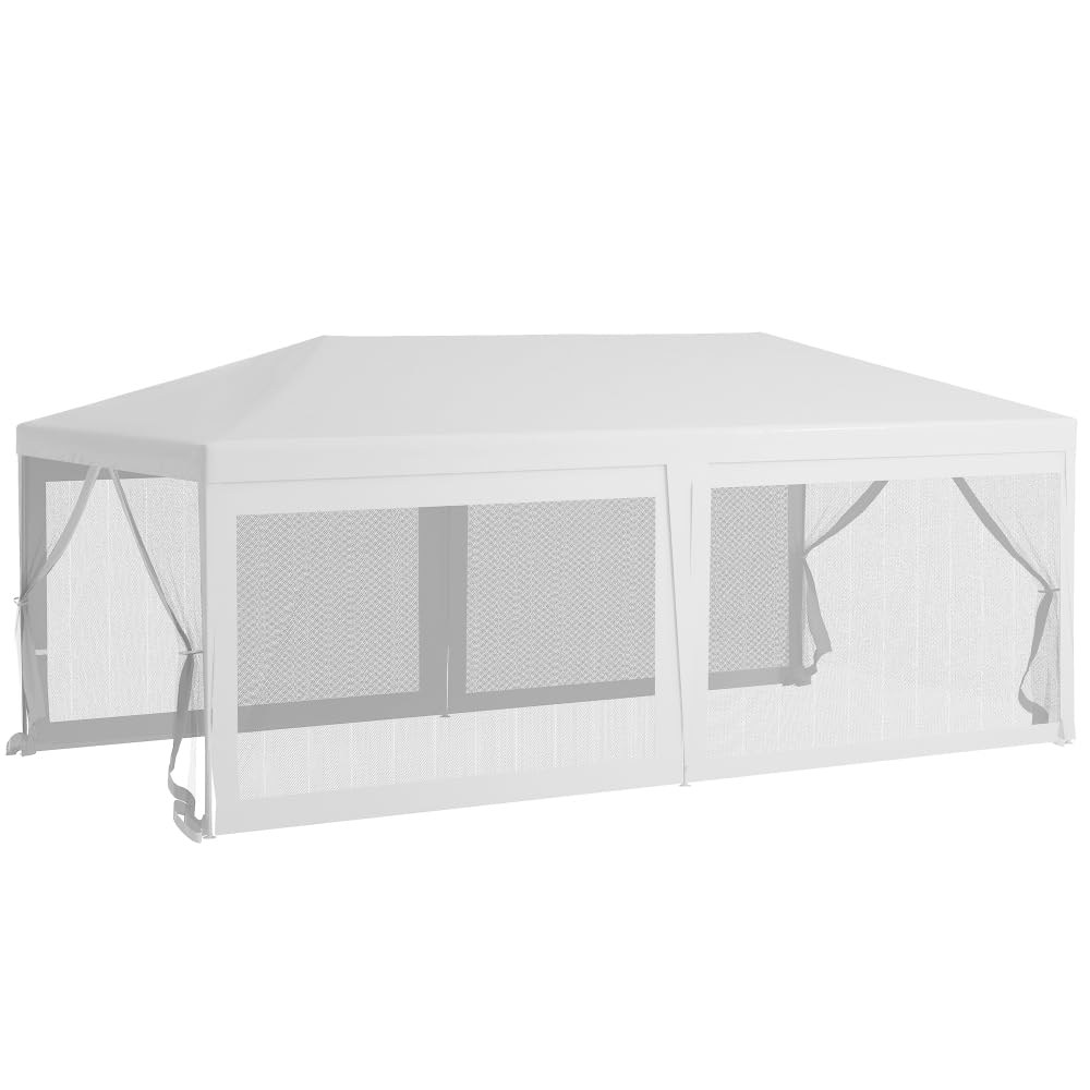Premium Outdoor Party Tent with Removable Sidewalls for Weddings, Backyard Gatherings, BBQs, and Seasonal Events