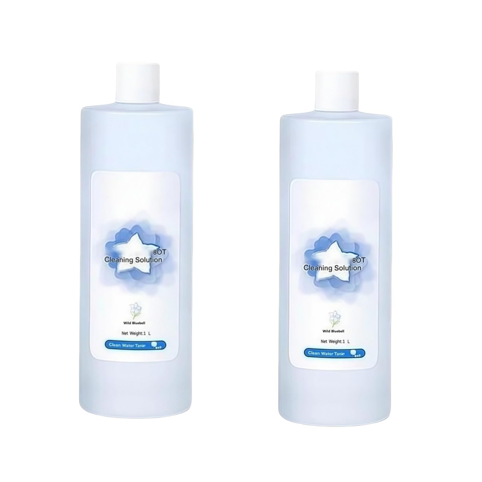 Floor Cleaning Solution, Compatible with ECOVACS Deebot Ozmo T20 N9＋T10 OMNI/T10 TURBO/X1 OMNI/X1 TURBO, 1L Floor Vacuum Cleaner Cleaning Fluid(2pcs)