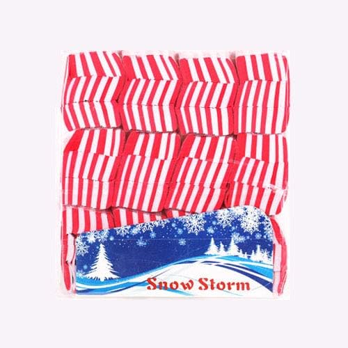 SUMAG Super Thin Snowstorms Snowflake Snow Paper (1Pack=12Pcs) Magicians Stage Street Gimmick Props Accessories (Red-White)