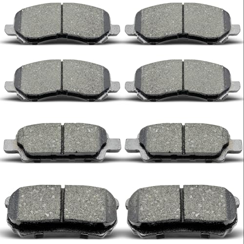 Front Rear Ceramic Brake Pads 8 Pieces Set fit for Dodge Avenger Caliber,for Jeep Compass Patriot,for CHRYSLER 200 SEBRING