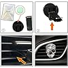 Keuyeo Crystal Skull Car Vent Clips Car Aromatic Vent Clip Auto Air Vent Decor Outlet Freshener Car Charm Accessories for Car Halloween Decor #2