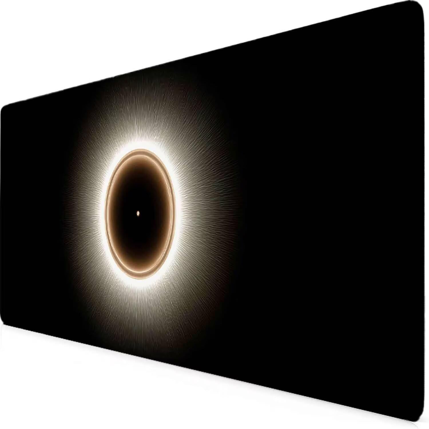 Czarna podkładka pod mysz planeta XXL podkładka pod mysz 1000 x 500 mm podkładka pod mysz z zszytymi krawędziami i gumową podstawą antypoślizgowa podkładka pod mysz XXL do komputera, laptopa