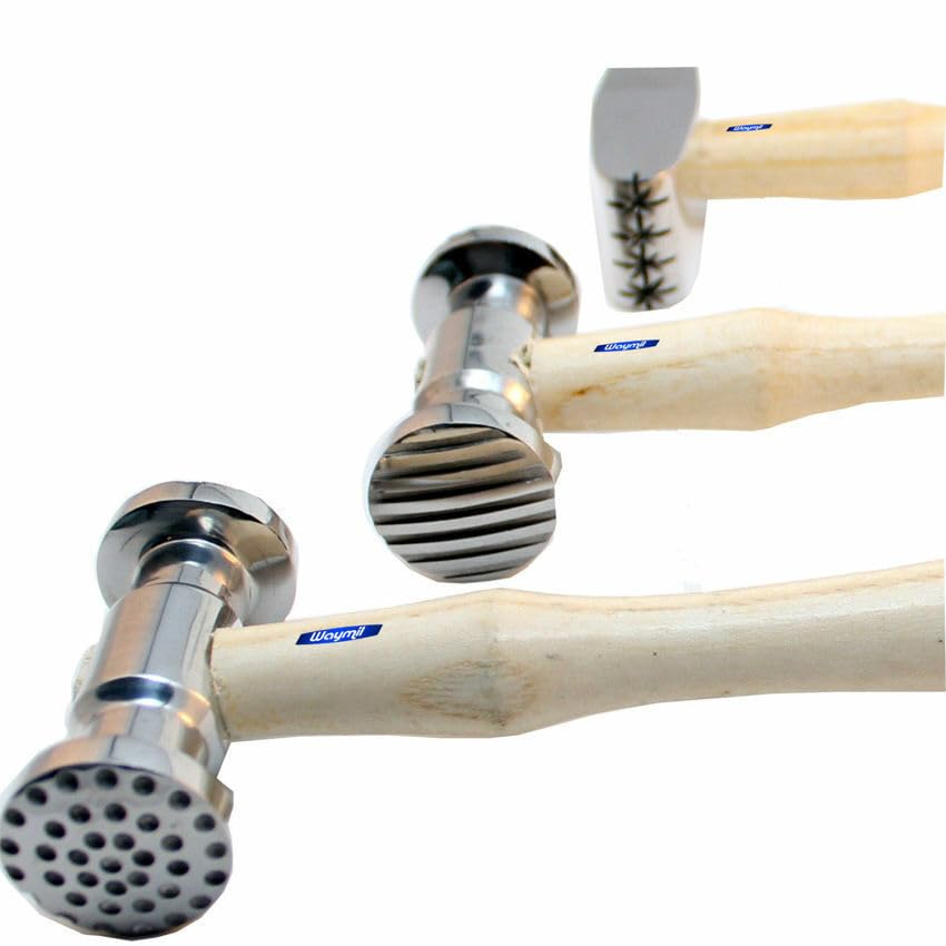 Texturing Hammers Texture Hammer Finish on Metal 3 pcs Jewelry Design 6 Patterns