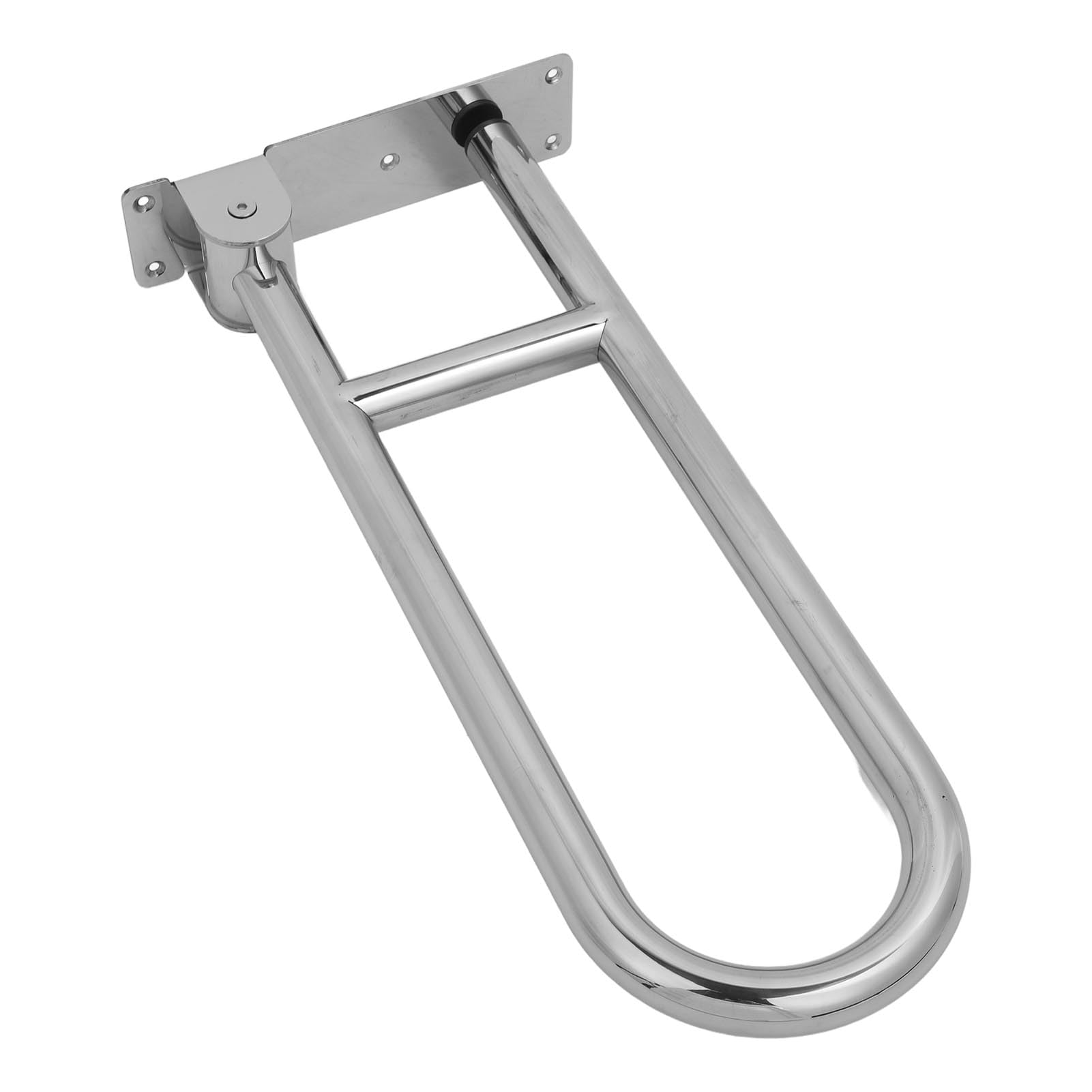 VGEBY Barra de Agarre para Inodoro Abatible hacia Arriba, Barra de Seguridad de Acero Inoxidable Resistente para Personas Mayores, Rotación de 90°, Capacidad de 440 Libras