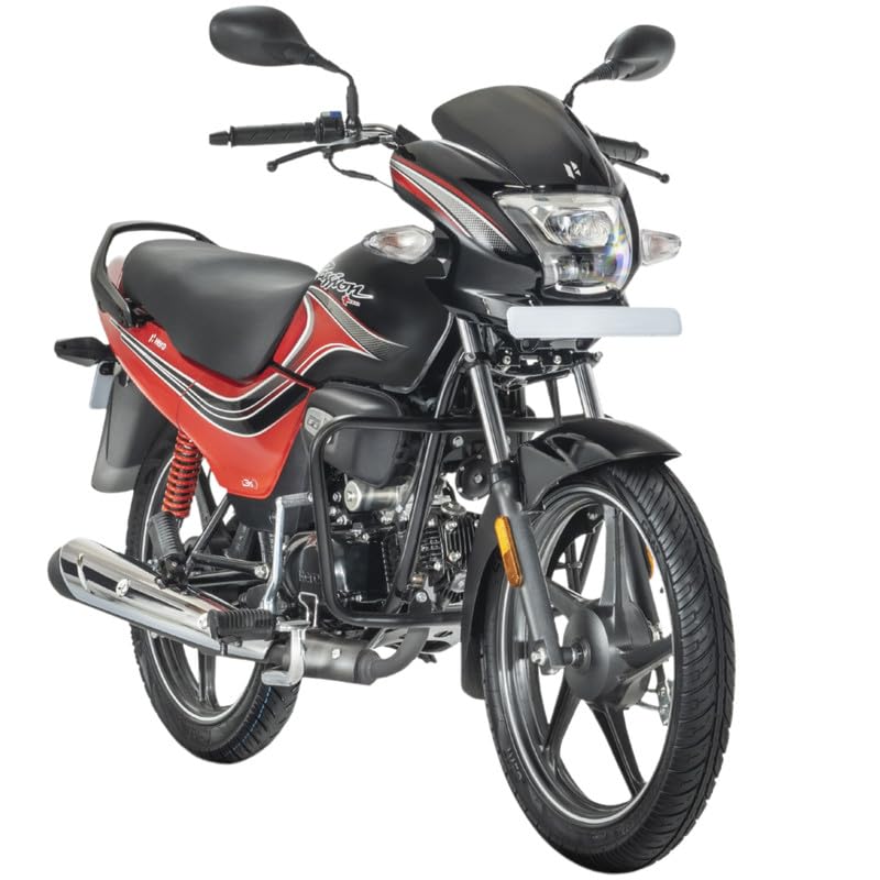 Image of Hero MotoCorp PASSION+ i3S DRSC FI (OBD2B) Motorcycles /Bike Red Black Booking for Ex-Showroom Price