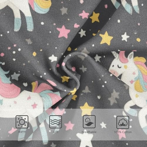Wusikd Unicorns Stars Boys' Underwear Cotton Cartoon Boys Briefs Soft Toddler Underwear 2T3