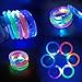 BATWEET 30 Pcs Glow In The Dark Bracelets, 6 Colors LED Bracelets Bulk Party Supplies for Kids and Adults, Glow Neon Party Favors Toys for Carnival Halloween Christmas Birthday Wedding