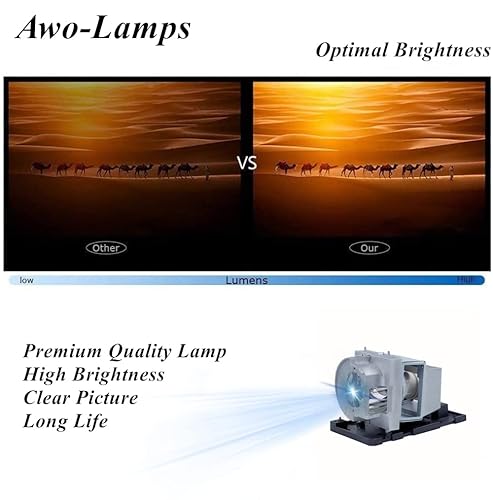 Awo 1026952/Np34Lp/Bl-Fu260B/Sp.72701Gc01 Original Uhp Replacement Lamp Bulb With Housing For Smartboard U100,U100W For Nec Np-U321Hi-Tm,Np-U321Hi-Wk,Np-U322Hi For Optoma Eh319Usti,Eh320Usti,X320Usti #TOP3