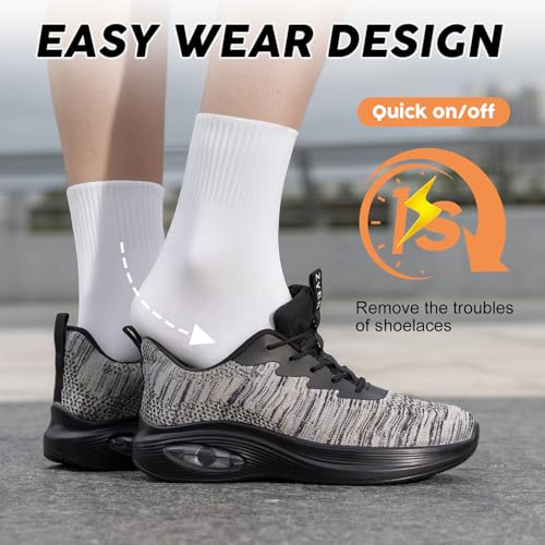 Image of ZYEN Wide Toe Box Shoes Women Air Cushion Road Running Shoes Extra Wide Width Sneakers Arch Support Gym Athletic Tennis Sneakers Lightweight Breathable Walking Shoes