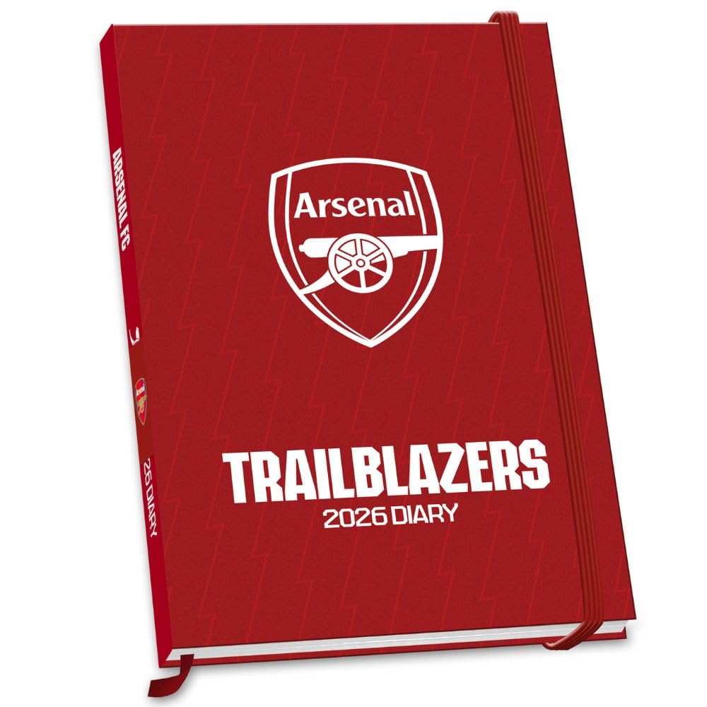 Arsenal FC Trailblazers A5 Diary 2026, General Diaries, Week To View, Gift