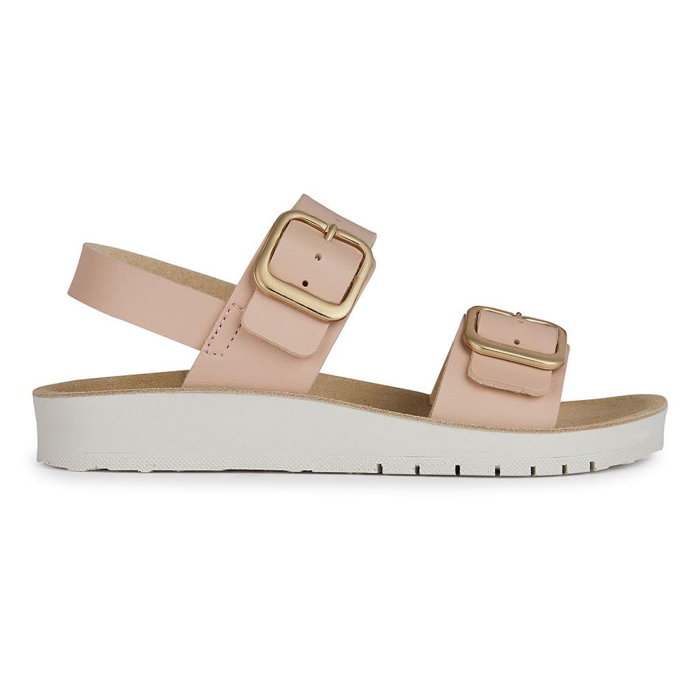 Geox Girls J Costarei Gi Sandal, Dk Rose, 1 UK