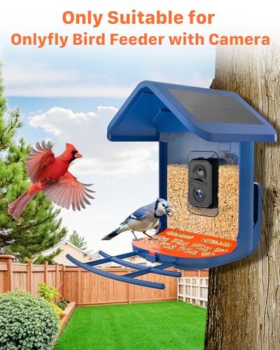 Image of Bird Seed Guard - Metal Splash Guard Exclusively for Onlyfly Bird Feeder with Camera, Reduces Food Waste, Easy to Install & Clean, Designed for Outdoor and Garden Use, Onlyfly Accessory
