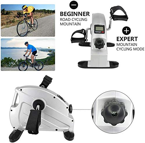 Pedalera portátil eléctrica para ejercicios de piernas y brazos miniatura 4