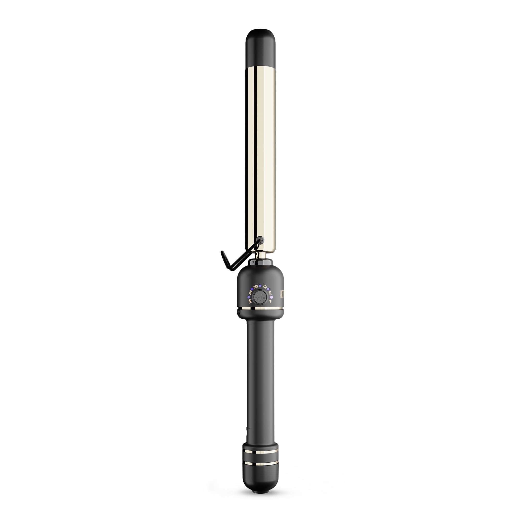 HOT Tools 24K Gold Extended Barrel 1 Curling Wand for Bouncy Curls No Clamp for Quick and Easy