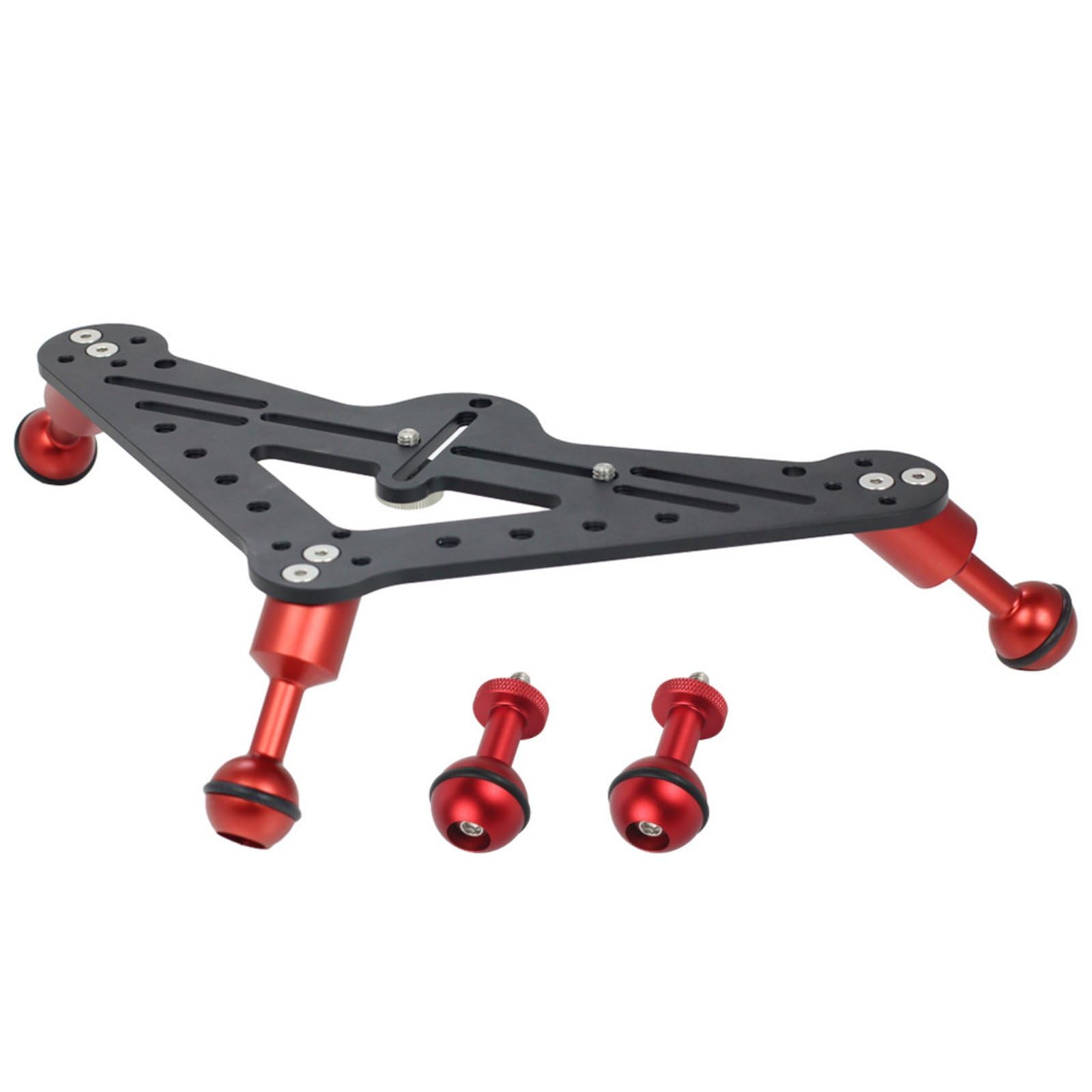 Stable Filming Underwater Camera Tray Adjustable Mount Points Diving Camera Tray Aluminum Alloy, Black Red Set|Cameras & Photo | Camera & Photo Accessories | Underwater Cases & Housings-image-18
