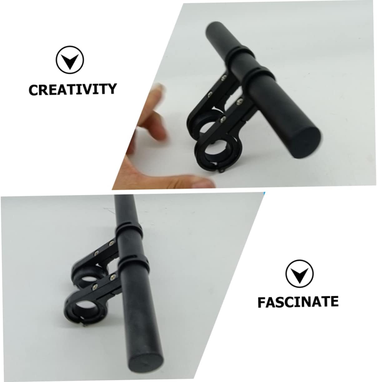 VANZACK Car Light Bracket Bike Rack Extension Bar Riser Handlebar Extenders Extensions Handlebars Handlebar